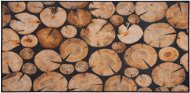 Hnědý koberec s motivem dřeva KARDERE 80 x 150 cm, 116889 - Koberec