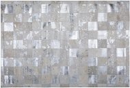 Koberec kožený béžovo-strieborný 160 × 230 cm YAZIR, 125475 - Koberec