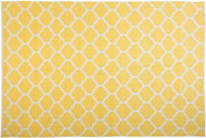  Kanárkově žlutý oboustranný koberec s geometrickým vzorem 140x200 cm AKSU, 141857 - Koberec