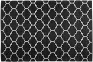 Obojstranný čierno-biely vonkajší koberec 160 × 230 cm ALADANA, 142395 - Koberec