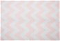 Koberec 140 x 200 růžovo bílý krátkovlasý KONARLI, 143358 - Koberec