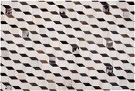 Kožený koberec hnědý 140 x 200 cm ALPKOY, 160459 - Koberec