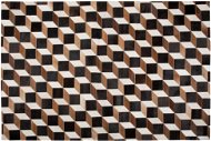 Kožený koberec bílý 140 x 200 cm ALPKOY, 160461 - Koberec