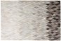 Sivo-biely kožený koberec MALDAN 160 × 230 cm, 160586 - Koberec