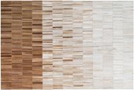 Béžový kožený koberec 140 × 200 cm YAGDA, 160796 - Koberec