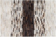Hnědobéžový kožený koberec 140 x 200 cm SINNELI, 160841 - Koberec
