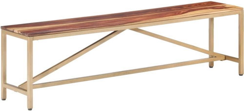 Lavice 160 cm masivní sheeshamové dřevo - Lavice - Main image