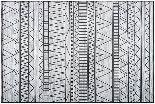 Koberec černý a šedý 140 x 200 cm KEBAN, 178830 - Koberec - Main image