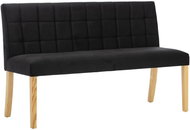 Lavice 140 cm černá textil - Lavice