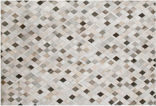 Kožený koberec 160 x 230 cm vícebarevný HIRKA, 182096 - Koberec - Main image