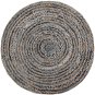 Okrúhly koberec, priemer 120 cm, modro-béžový vrkoč MASLAK, 182312 - Koberec