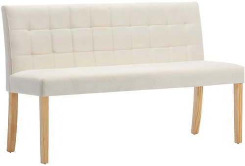 Lavice 140 cm krémová textil - Lavice - Main image