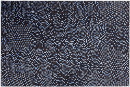 Kožený koberec 160 x 230 cm hnědo-modrý IKISU, 200526 - Koberec