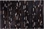Kožený patchworkový koberec 140 x 200 cm hnědý AKSEKI, 200964 - Koberec