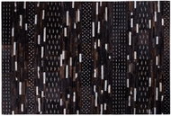 Kožený patchworkový koberec 160 x 230 cm hnědý AKSEKI, 200965 - Koberec