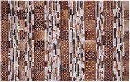 Hnedý kožený koberec  160 x 230 cm HEREKLI, 202891 - Koberec