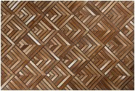 Hnedý kožený koberec  140 x 200 cm TEKIR, 206046 - Koberec