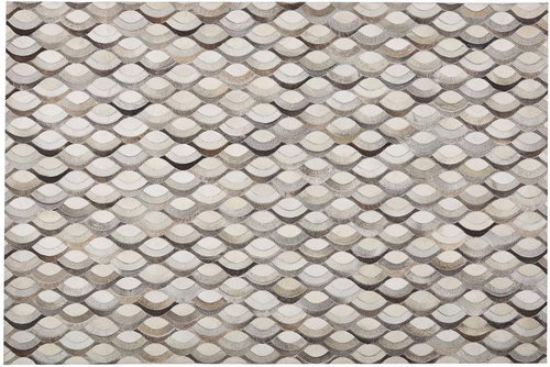 Koberec z hovězí kůže 140 x 200 cm hnědá a béžová KIRCA, 245968 - Koberec - Main image