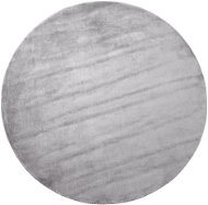 Kulatý viskózový koberec, ? 140 cm, světle šedý GESI II, 252307 - Koberec