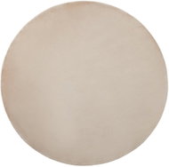 Kulatý viskózový koberec, ? 140 cm, béžový GESI II, 252308 - Koberec
