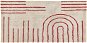 Bavlněný koberec 80 x 150 cm béžový/červený TIRUPATI, 303038 - Koberec