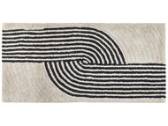 Bavlněný koberec 80 x 150 cm černá/bílá BARELI, 303512 - Koberec