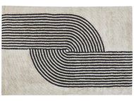 Bavlněný koberec 160 x 230 cm černá/bílá BARELI, 303710 - Koberec