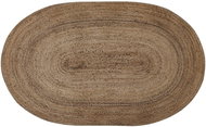 Oválný jutový koberec 100 x 150 cm béžový DEMIRCI, 305429 - Koberec