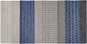 Koberec vlněný 80 x 150 cm pruhovaný vzor modrý / šedý AKKAYA, 317233 - Koberec