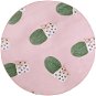 Kulatý koberec vzor kaktus ? 120 cm růžový ELDIVAN, 317497 - Koberec
