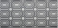 Obojstranný vonkajší koberec, čierny, 90 × 180 cm, BIDAR, 120928 - Koberec
