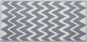 Sivý vonkajší obojstranný koberec s cik-cak vzorom 90 × 180 cm SIRSA, 120935 - Koberec