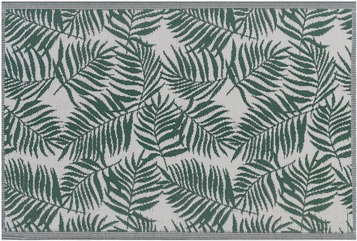 Venkovní koberec 120 x 180 cm palmové listy tmavě zelené KOTA, 196259 - Koberec - Main image