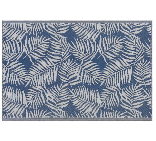 Venkovní koberec KOTA palmové listy modré 120 x 180 cm, 196263 - Koberec - Main image