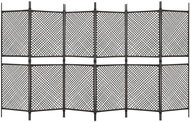 6dílný paraván polyratan hnědý 360 x 200 cm - Paraván