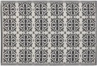 Vonkajší koberec 120 × 180 cm čierny a biely NELLUR, 250863 - Koberec