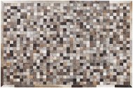 Kožený patchworkový koberec 160 × 230 cm viacfarebný ARMUTLU, 222369 - Koberec