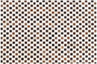 Kožený koberec patchworkový 160 x 230 cm béžově hnědý KAYABEY, 222386 - Koberec