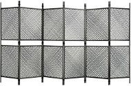 6-piece Screen Anthracite Polyrate 360 x 200cm - Room Divider