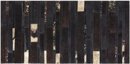 Hnědozlatý patchwork koberec z hovězí kůže 80x150 cm ARTVIN, 57753 - Koberec