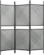 3-part Screen Anthracite Polyratten 180 x 200cm - Room Divider