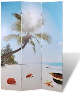 Skládací paraván 120 x 170 cm pláž - Paraván