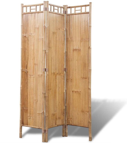 Three-part Bamboo Screen - Room Divider - Main image