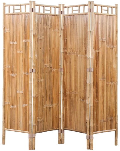 Four-piece Bamboo Screen - Room Divider - Main image