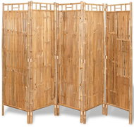 Five-part Bamboo Screen 200x160cm - Room Divider