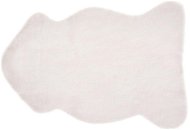 Biely koberec imitácia králičej kožušiny UNDARA, 250287 - Koberec