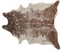 Koberec z umělé hovězí kůže s potiskem 150 x 200 cm hnědý / zlatý BOGONG, 309208 - Koberec