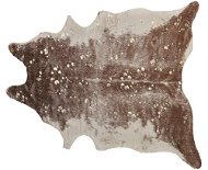 Koberec z umělé hovězí kůže s potiskem 130 x 170 cm hnědý / zlatý BOGONG, 309225 - Koberec