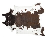 Koberec z umělé hovězí kůže 150 x 200 cm bílý / hnědý BOGONG, 309322 - Koberec