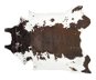 Koberec z umělé hovězí kůže 130 x 170 cm bílý / hnědý BOGONG, 309338 - Koberec